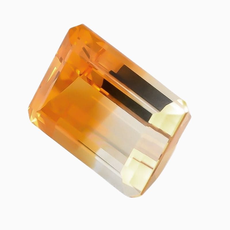 Natural Bicolor Citrine gemstone