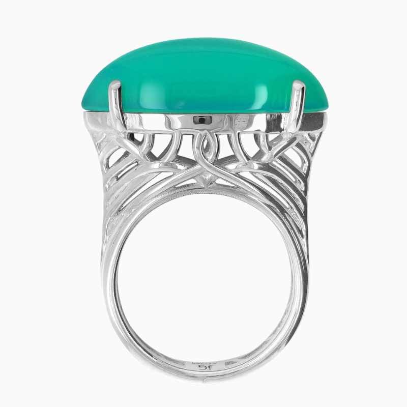 Agate ring in Silver