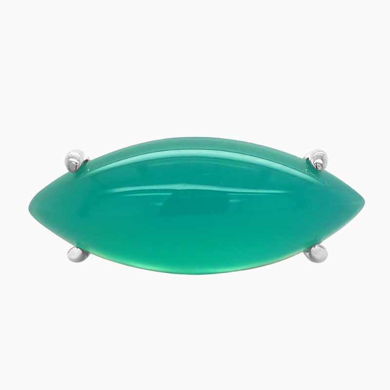 Agate ring in Silver with premium gemstone