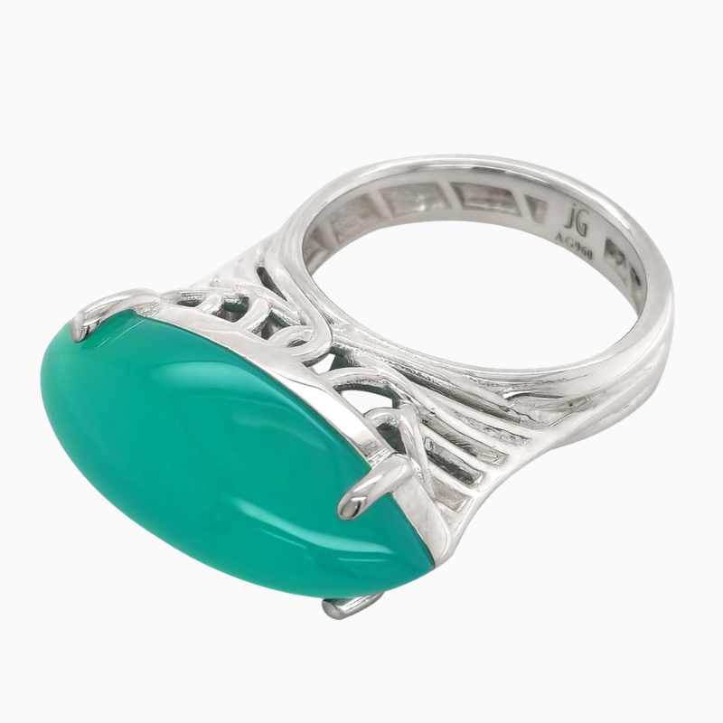 Natural Agate ring in Silver