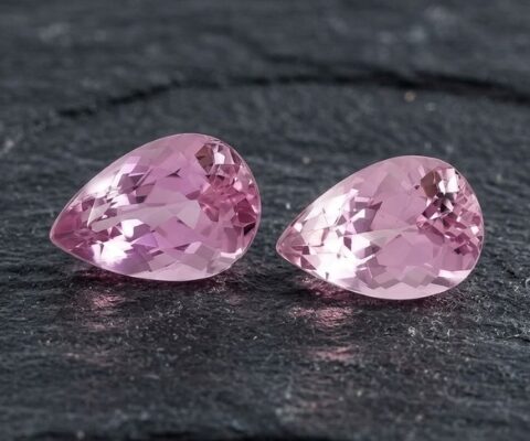 Blush Pink Kunzite Pear Selection 2