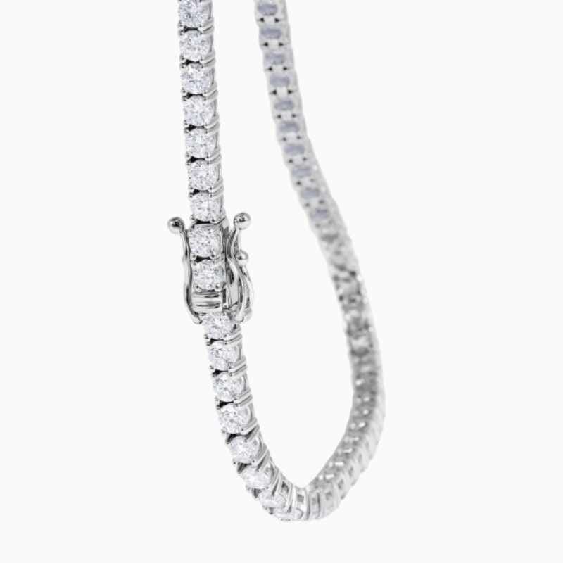 Classic 4 Prong Lab Grown Diamond Tennis Bracelet - Image 5