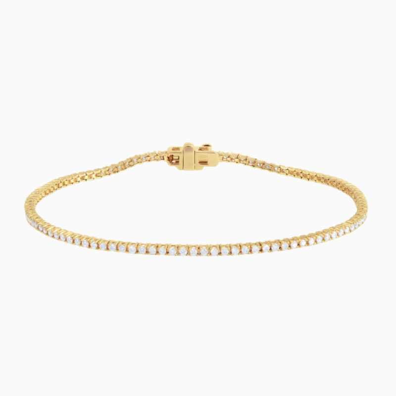 Classic 4 Prong Lab Grown Diamond Tennis Bracelet - Image 2