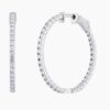 Classic Natural Diamond Hoop Earrings