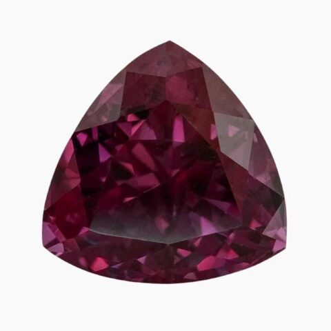 elegant shift garnet cushion gem
