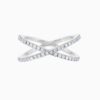 Criss Cross Half Way Lab Grown Diamond Ring