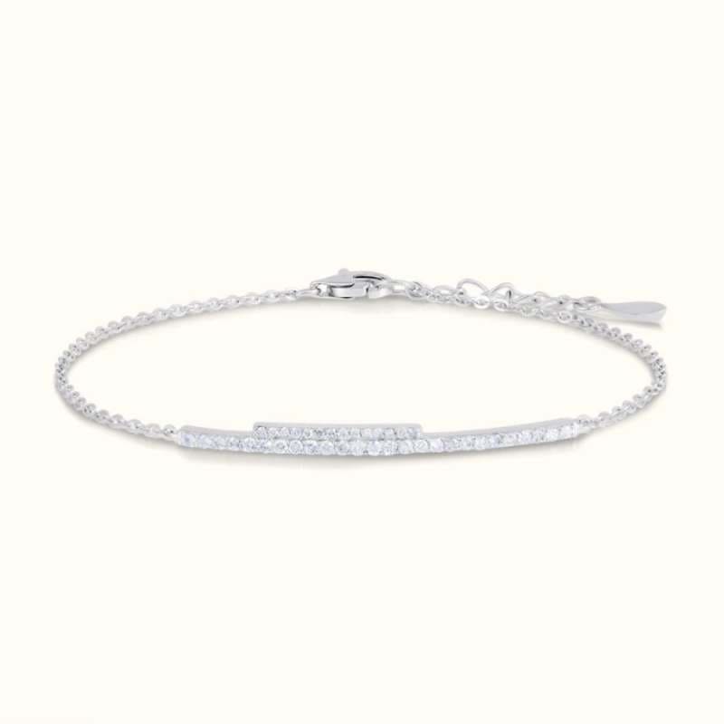 Dainty Bar Natural Diamond Bracelet natural diamond jewelry