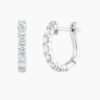 Dainty Lab Grown Diamond Huggie Earrings