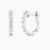 Dainty Lab Grown Diamond Huggie Earrings
