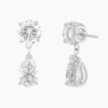 IGI Pear Shaped Lab Grown Diamond Drop Earrings