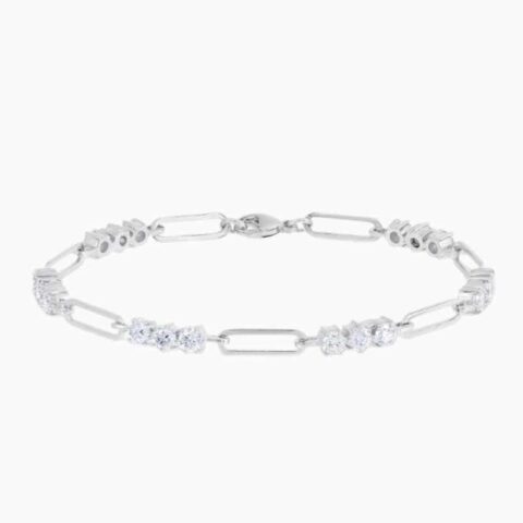 Exquisite 4 Prong Lab Grown Diamond Tennis Bracelet