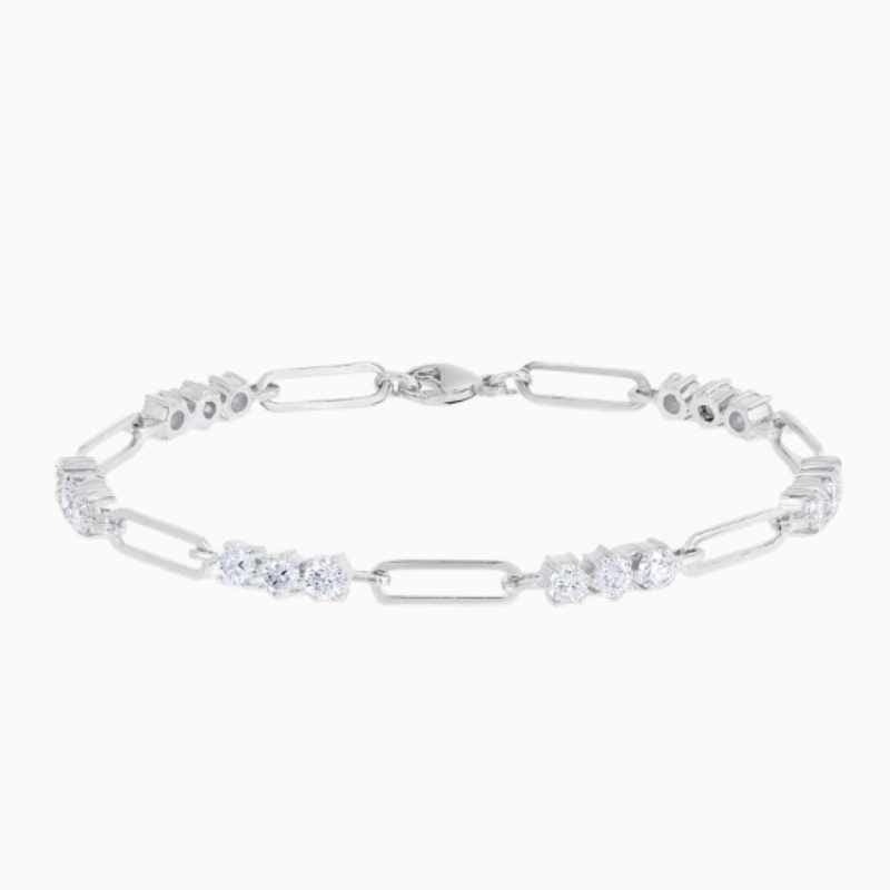 Exquisite 4 Prong Lab Grown Diamond Tennis Bracelet