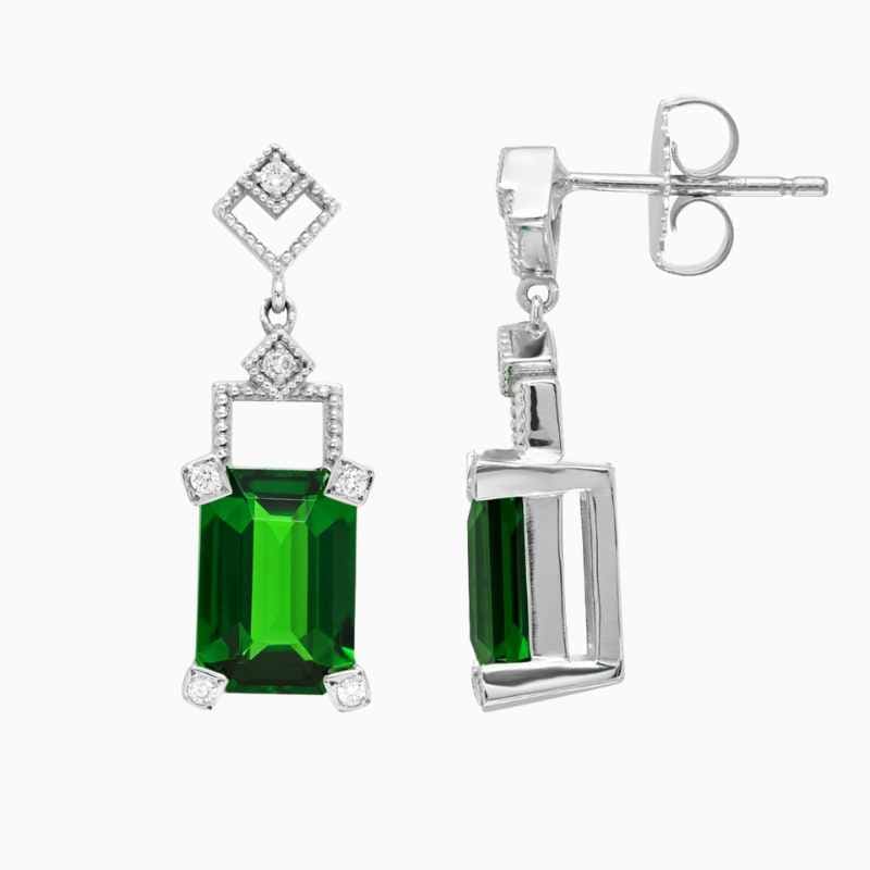 tsavorite earrings