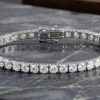 Exquisite 4 Prong Lab Grown Diamond Tennis Bracelet