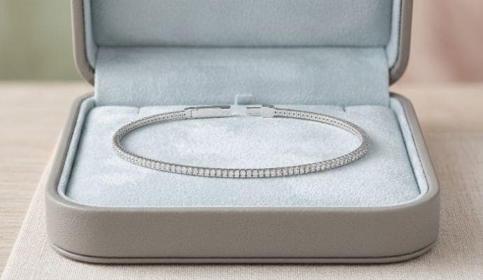 Flexible Lab Diamond Bangle