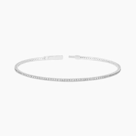 Flexible Lab Grown Diamond Tennis Bangle