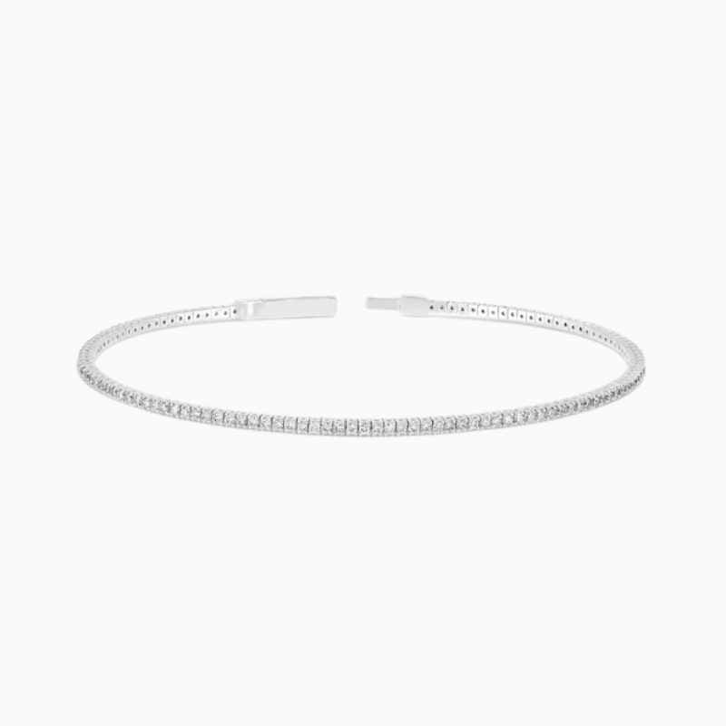 Flexible Lab Grown Diamond Tennis Bangle