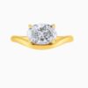 Floating East West Lab Grown Diamond Oval Ring