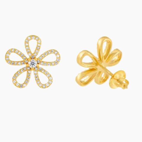 floralace lab grown diamond earrings