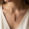 Sunlit Imperial Topaz Diamond Pendant