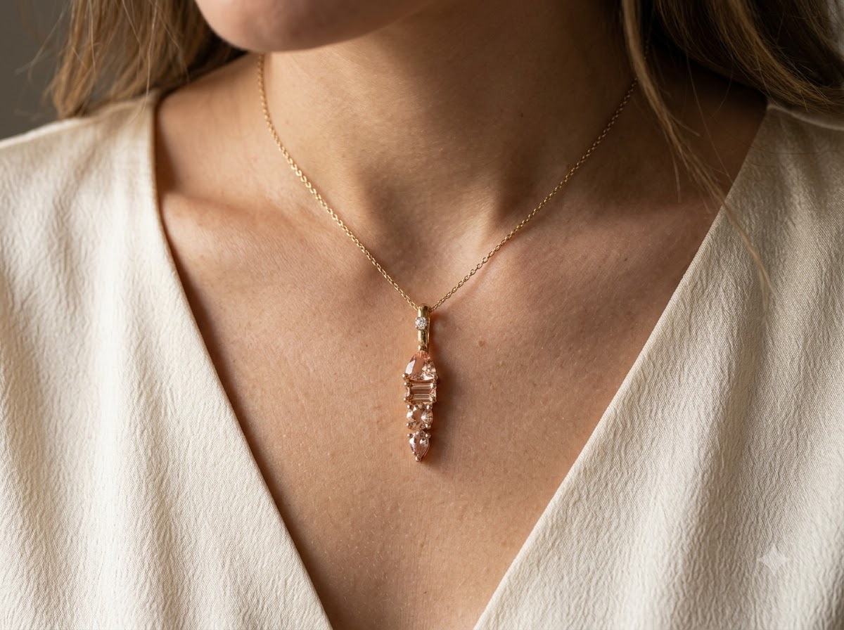 Sunlit Imperial Topaz Diamond Pendant