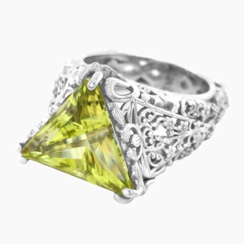 natural beryl ring