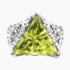 Natural Beryl ring in 18K White Gold