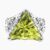 Natural Beryl ring in 18K White Gold