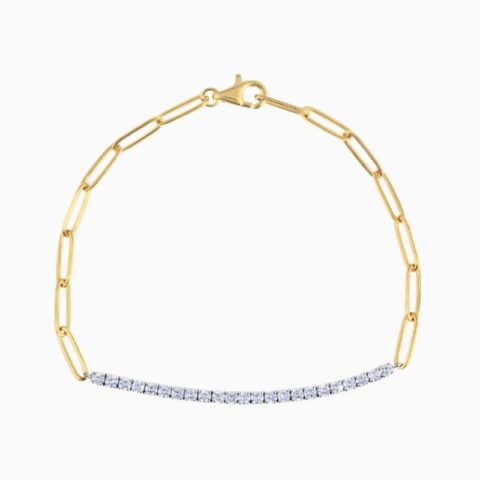 diamond tennis bracelet golden