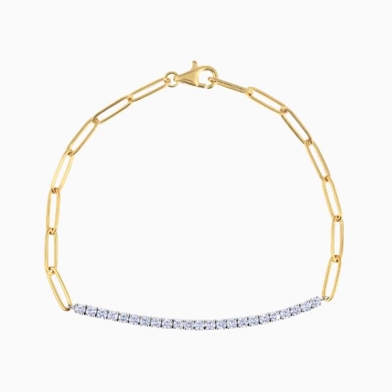 diamond tennis bracelet golden