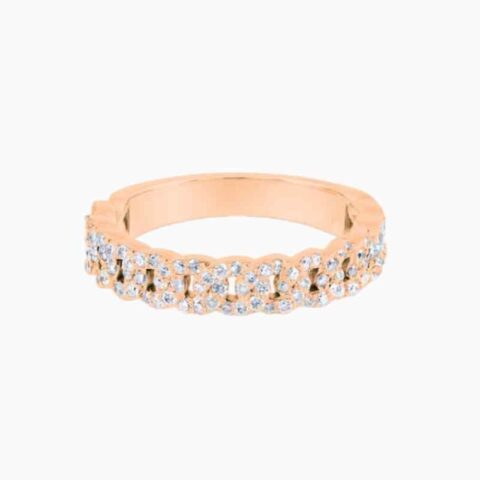Halfway Cuban Natural Diamond Ring natural diamond jewelry