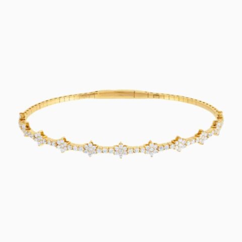 natural diamond bracelet golden