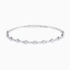 Halfway Flower Natural Diamond Flexible Bangle natural diamond jewelry