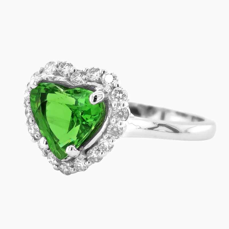 natural tsavorite ring