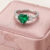 Heart Emerald Engagement Ring
