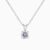 IGI certified 4 prong solitaire lab grown diamond necklace 14K gold