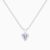 IGI certified solitaire heart cut lab grown diamond pendant necklace 14K gold