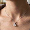Lab Grown Diamond April Birthstone Charm Pendant