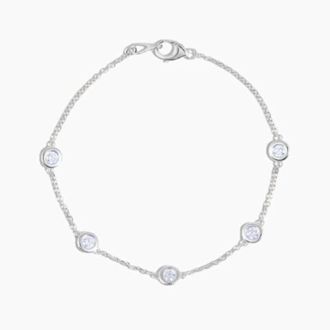 Exquisite 4 Prong Lab Grown Diamond Tennis Bracelet
