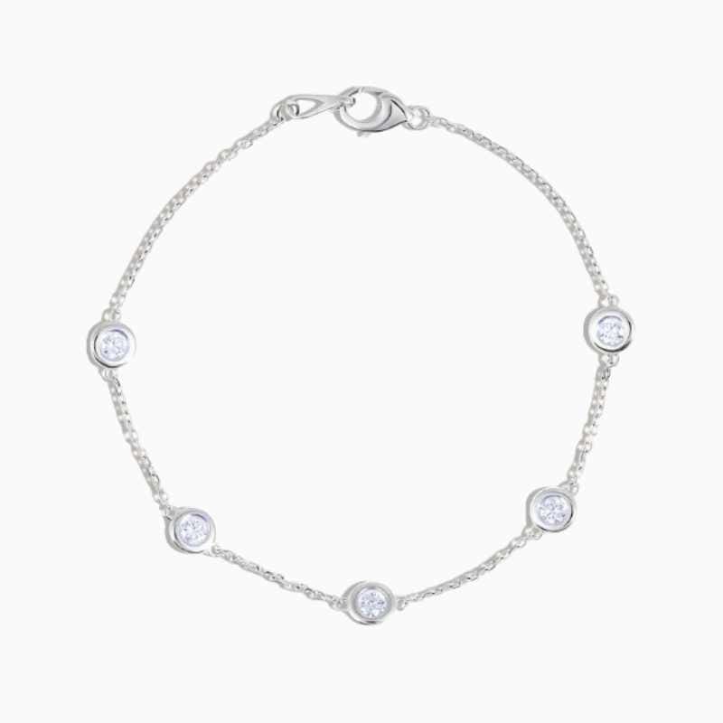 Exquisite 4 Prong Lab Grown Diamond Tennis Bracelet