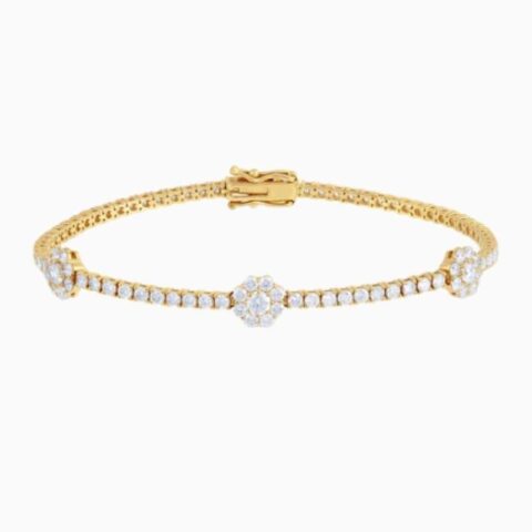 lab grown diamond bracelet, luxury jewelry, fine jewelry, diamond bracelet, 14k gold jewelry golden