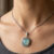 Lagoon Mist Paraiba Agate Silver Pendant