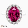 Natural Madagascar Pink Sapphire oval ring