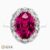 Natural Madagascar Pink Sapphire oval ring