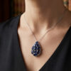 Majestic Blue Sapphire Diamond Pendant