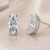 Marquise Cut Diamond Stud Earrings