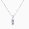 IGI Certified Solitaire Lab Grown Diamond Marquise Cut Pendant Necklace