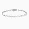 Multi Shape Lab Grown Diamond Tennis Bracelet with lab grown diamonds in 14k solid gold