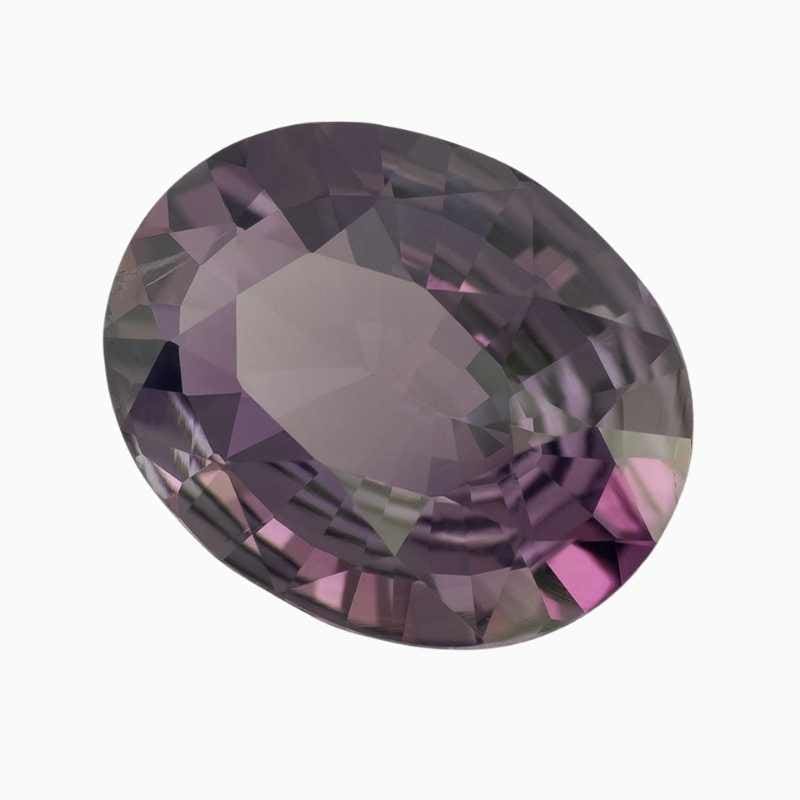Vivid Aura Alexandrite Oval Gemstone