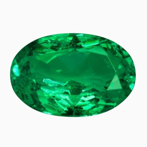Natural Emerald oval gemstone